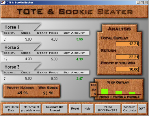 Screenshot of Tote and Bookie Beater